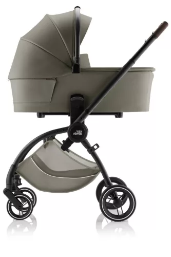 Britax Römer Comfort Plus LUX Szett (Rio babakocsi + mózeskosár + Baby-Safe PRO babahordozó + Vario Base 5Z) - Urban Olive