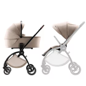   Britax Römer Rio Essential STYLE Szett (Rio babakocsi + mózeskosár + Baby-Safe Core + Baby-Safe Core bázis) - Teak