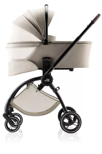 Britax Römer Comfort Plus STYLE Szett (Rio babakocsi + mózeskosár + Baby-Safe PRO babahordozó + Vario Base 5Z) - Teak