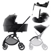 Britax Römer Comfort Plus STYLE Szett (Rio babakocsi + mózeskosár + Baby-Safe PRO babahordozó + Vario Base 5Z) - Carbon Black