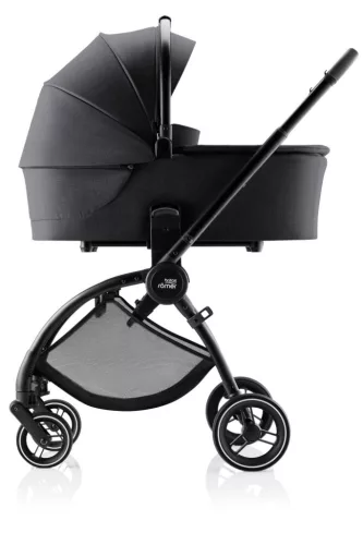 Britax Römer Comfort Plus STYLE Szett (Rio babakocsi + mózeskosár + Baby-Safe PRO babahordozó + Vario Base 5Z) - Carbon Black