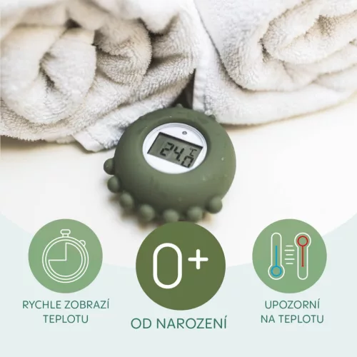 Zopa Szilikon digitális hőmérő 2 az 1-ben - Forest Green