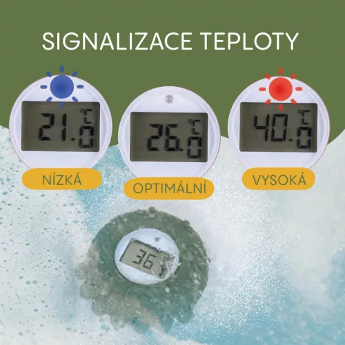 Zopa Szilikon digitális hőmérő 2 az 1-ben - Forest Green