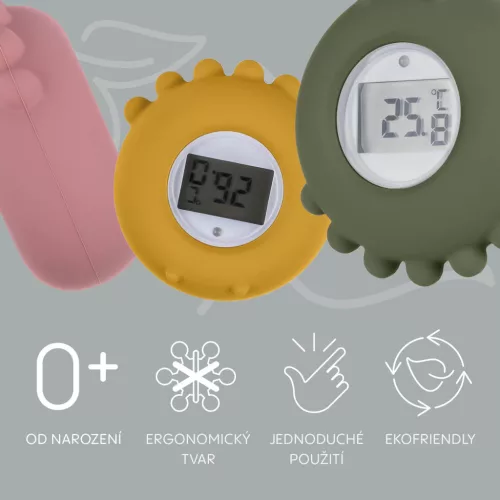 Zopa Szilikon digitális hőmérő 2 az 1-ben - Forest Green