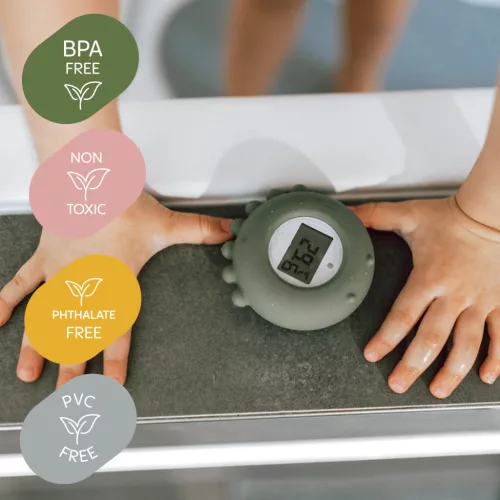 Zopa Szilikon digitális hőmérő 2 az 1-ben - Forest Green