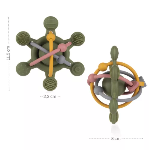 Zopa Szilikon csörgő - Multicolor