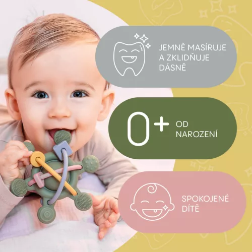 Zopa Szilikon csörgő - Multicolor