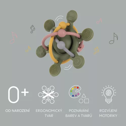 Zopa Szilikon csörgő - Multicolor