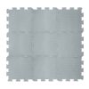 Zopa 9 db-os Puzzle habszőnyeg, 30x30 cm, világos szürke Light Grey