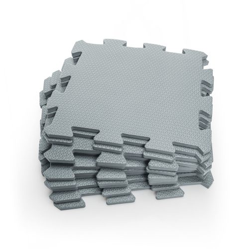 Zopa 9 db-os Puzzle habszőnyeg, 30x30 cm, világos szürke Light Grey