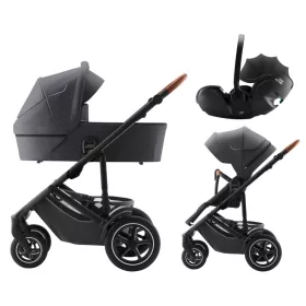   Britax Römer Smile 5Z Comfort Set Classic (Smile 5z babakocsi + mózeskosár + Baby-Safe Pro) - Midnight Grey