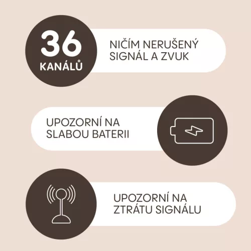 Zopa Watcher digitális bébiőr, szürke Grey