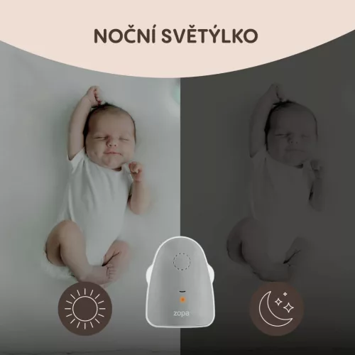 Zopa Watcher digitális bébiőr, szürke Grey