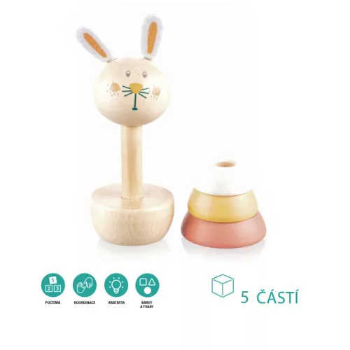 Zopa Fa toronyépítő állatka - Rabbit