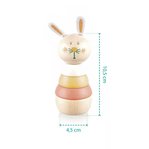 Zopa Fa toronyépítő állatka - Rabbit