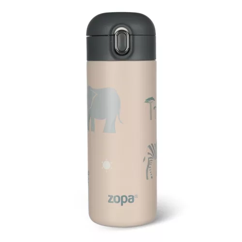 Zopa 400 ml-es termosz szívószállal, szafari Safari
