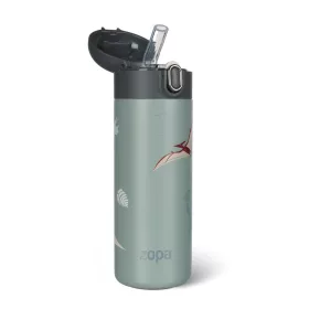 Zopa 400 ml-es termosz szívószállal, dínó Dino