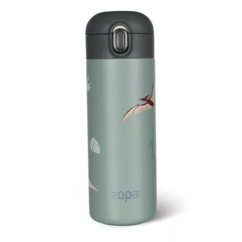 Zopa 400 ml-es termosz szívószállal, dínó Dino
