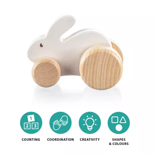 Zopa Fa gurulós állatka - Rabbit
