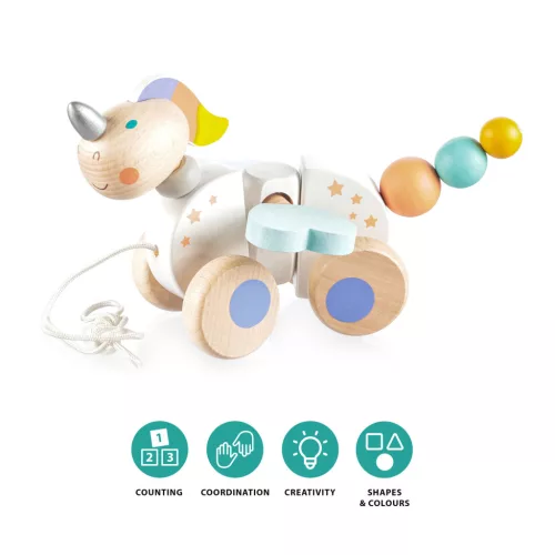 Zopa Fa húzható játék - Unicorn