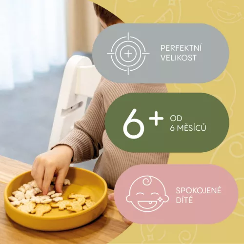 Zopa Szilikon tányér - rózsaszín Old Pink