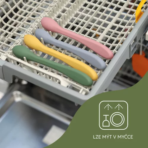 Zopa Szilikon kanál - mustársárga Mustard Yellow