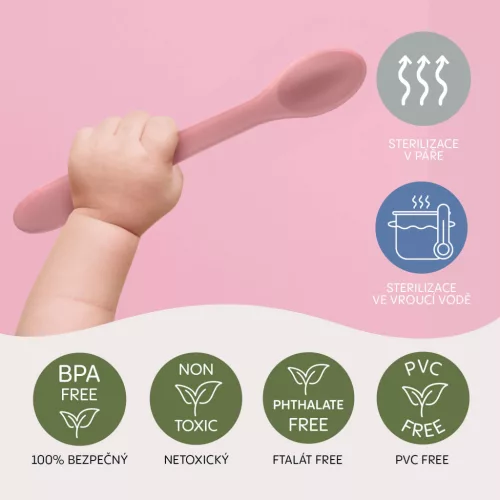 Zopa Szilikon kanál - mustársárga Mustard Yellow