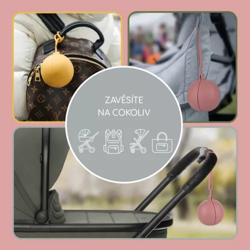 Zopa Zárható szilikon cumitartó tok - fenyőzöld Forest green