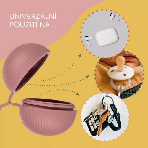 Zopa Zárható szilikon cumitartó tok - fenyőzöld Forest green