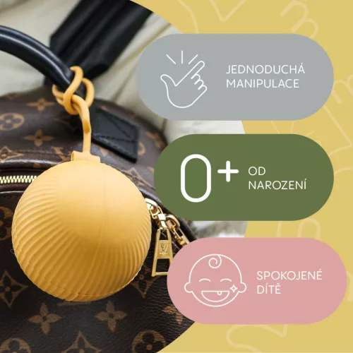 Zopa Zárható szilikon cumitartó tok - galambszürke Dove Grey