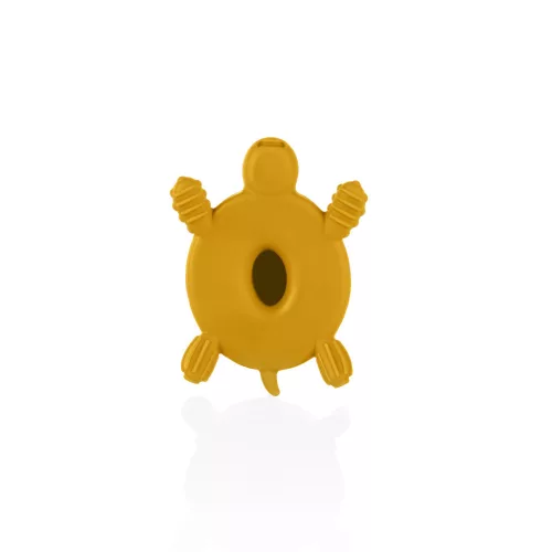 Zopa Szilikon-fa rágóka Teknős - Mustard Yellow