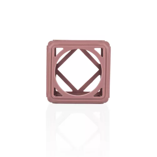 Zopa Szilikon rágóka Négyzet - Old Pink