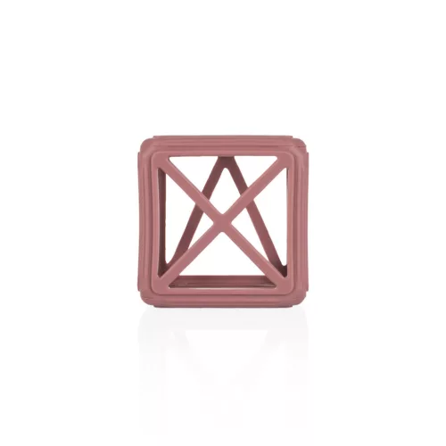 Zopa Szilikon rágóka Négyzet - Old Pink