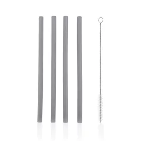 Zopa Szilikon szívószál 4 db - galambszürke Dove Grey