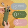 Zopa Szilikon evőeszköz tok - fenyőzöld Forest Green