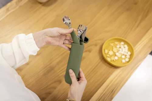 Zopa Szilikon evőeszköz tok - mustársárga Mustard Yellow