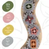 Zopa Szilikon-bambusz kirakó fogaskerekekkel Multicolor