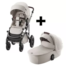   Britax Römer set multifunkciós babakocsi Smile 5Z + mózeskosár Lux Soft Taupe