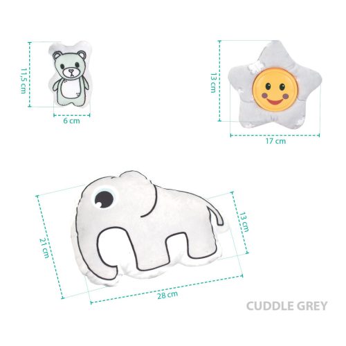 Zopa Komfort játszószőnyeg, puha szürke Cuddle Grey