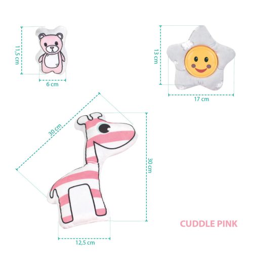 Zopa Komfort játszószőnyeg, puha rózsaszín Cuddle Pink
