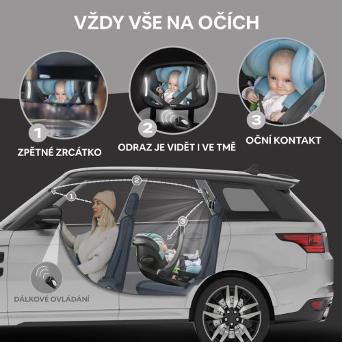 Zopa Tükör LED világítással Black