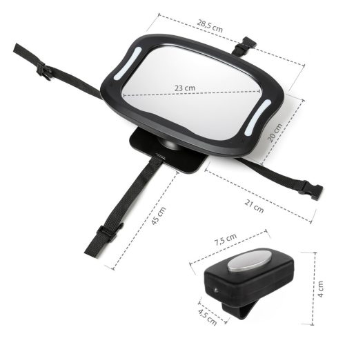 Zopa Tükör LED világítással Black