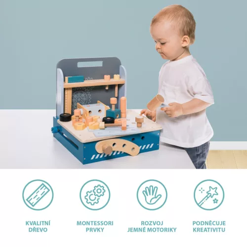 Zopa Fa összecsukható munkapad Wood