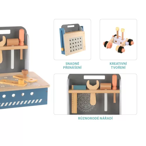 Zopa Fa összecsukható munkapad Wood