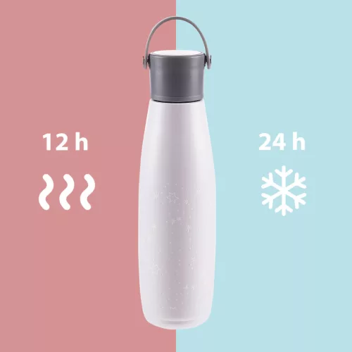 Zopa 480 ml-es termosz fogantyúval, virágok Flowers