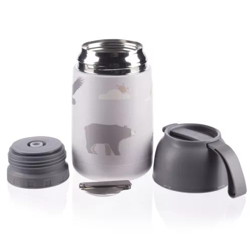 Zopa 620 ml-es ételtermosz szilikon tartóval, hegyvidék Mountains