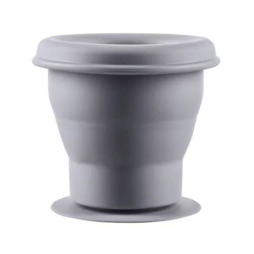 Zopa Szilikon összehajtható snackdoboz tapadókoronggal - galambszürke Dove Grey