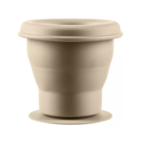 Zopa Szilikon összehajtható snackdoboz tapadókoronggal - bézs Sand Beige