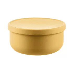 Zopa Szilikon tál fedővel - mustársárga Mustard Yellow