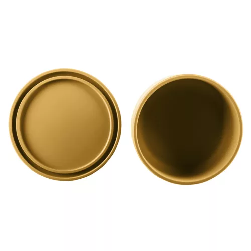 Zopa Szilikon tál fedővel - mustársárga Mustard Yellow